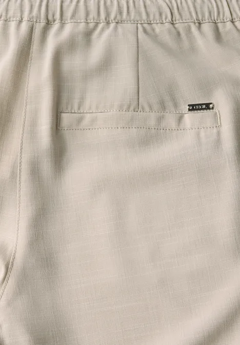 Loose Fit Melange Hose boulder beige