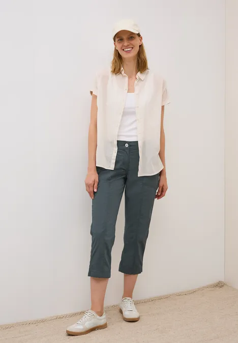 3/4 Hose im Casual Fit slate khaki