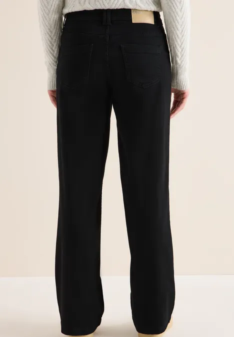 Wide Leg Jeans black washed