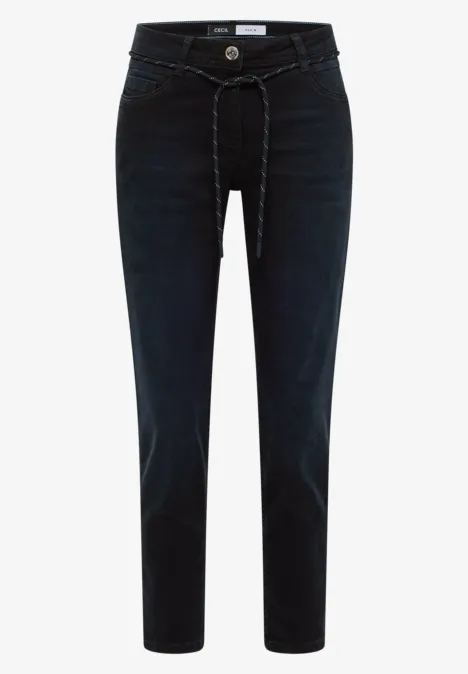 Casual Fit Jeans dark blue black washed