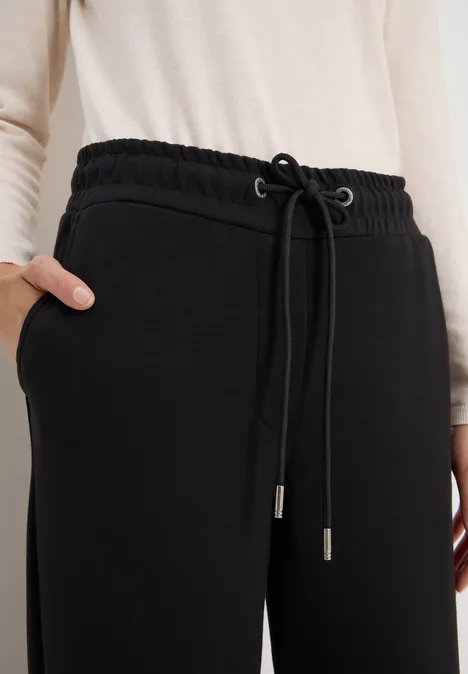 Wide Leg Hose Black