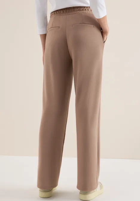 Wide Leg Hose natural taupe