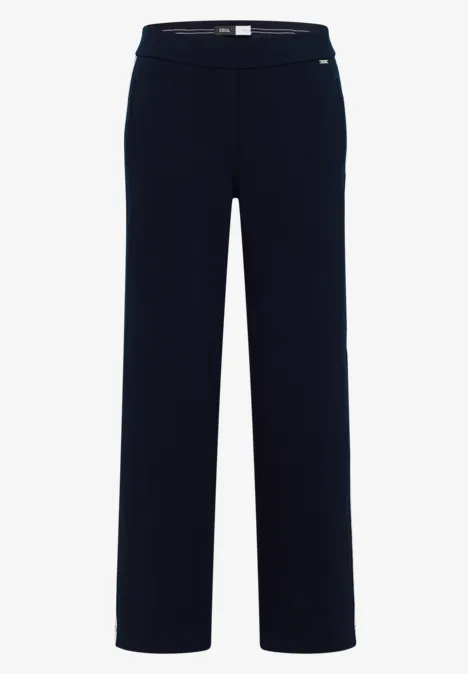 Broek met banddetail urban dark blue