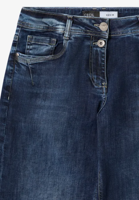 Wide Leg Jeans mid blue wash