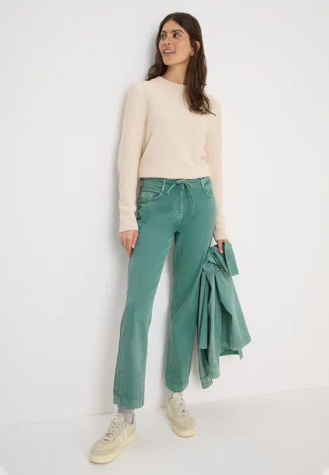 Colored Straight Leg Jeans jewel green