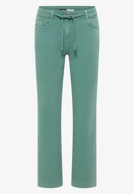 Colored Straight Leg Jeans jewel green