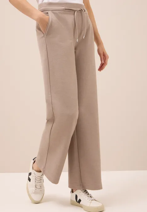 Wide Leg Hose natural taupe