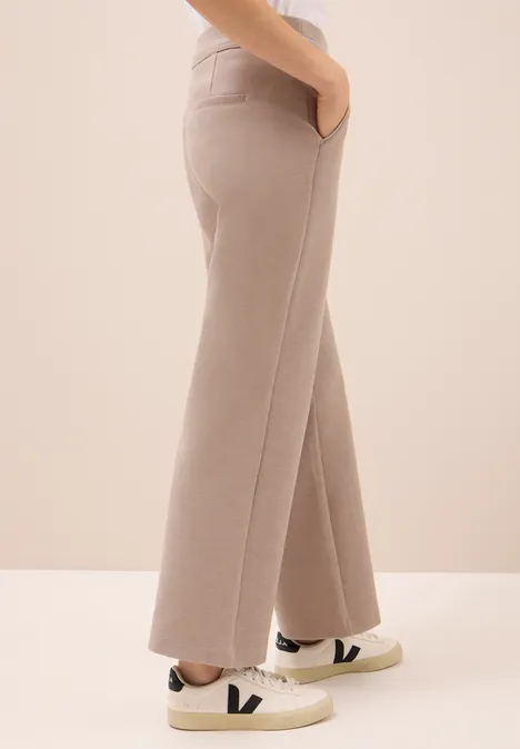 Wide Leg Hose natural taupe