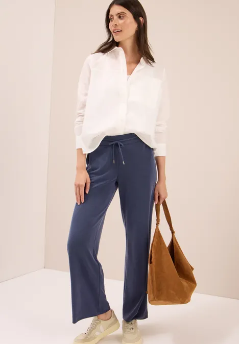 Wide Leg Hose urban dark blue