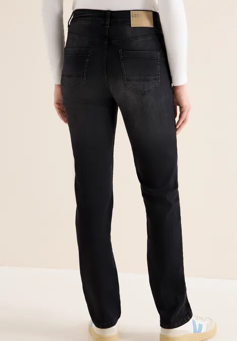 Straight Legs jeans black used wash