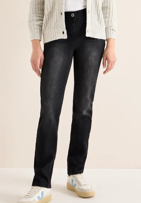 Straight Legs jeans black used wash