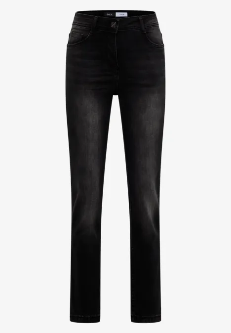 Straight Legs jeans black used wash