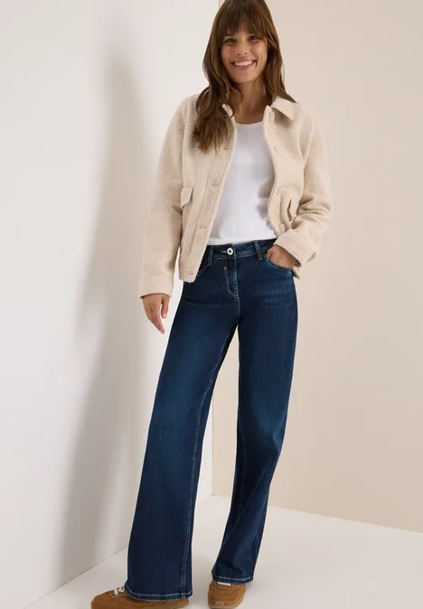 Wide Leg Jeans Dark blue wash