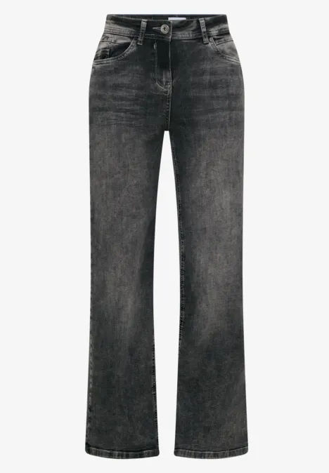 Wide Leg Jeans dark grey washed