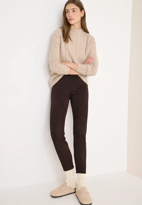 Veloursleggings tartufo brown