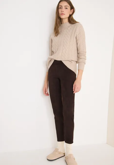 Veloursleggings tartufo brown