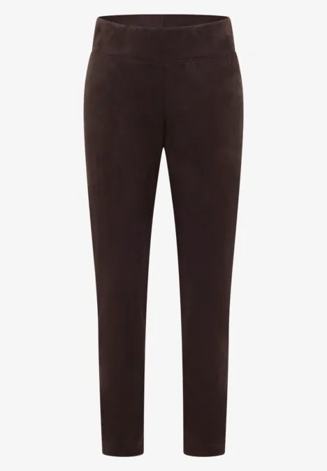 Veloursleggings tartufo brown