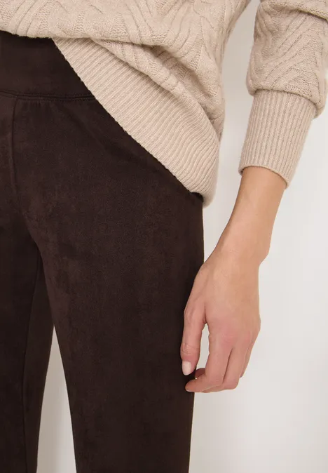 Veloursleggings tartufo brown