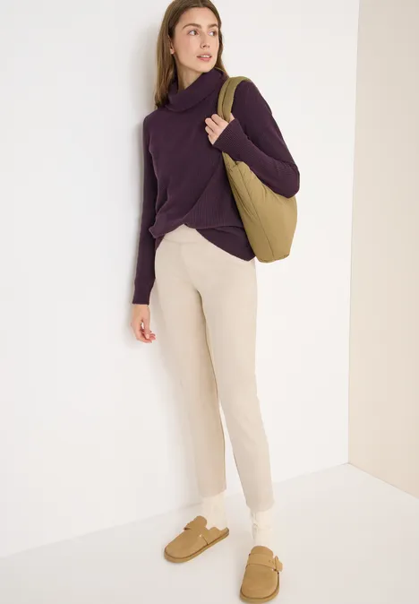 Veloursleggings oat milk beige