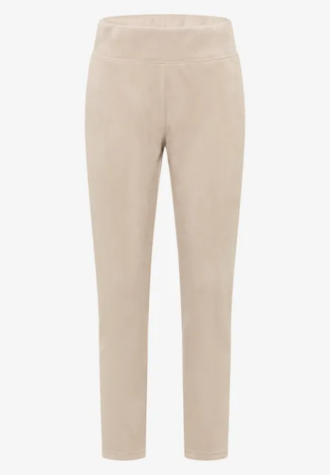Veloursleggings oat milk beige