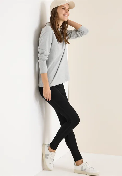 Leggings mit Glitzer-Tape Black