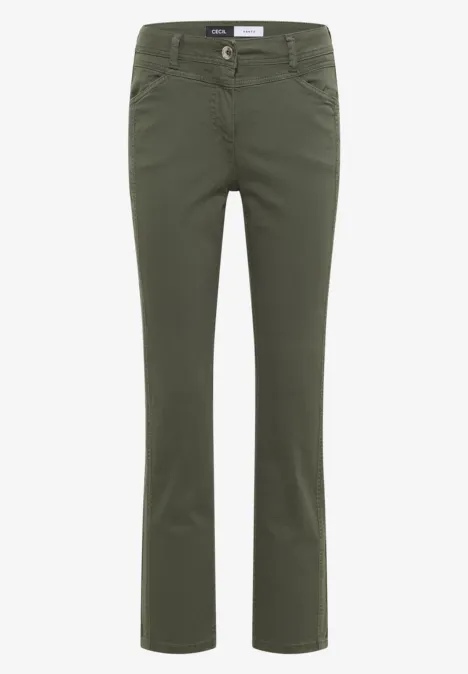 Straight Leg Hose sea weed khaki