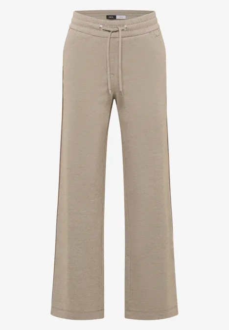 Hose mit Gallonstreifen toffee cream melange