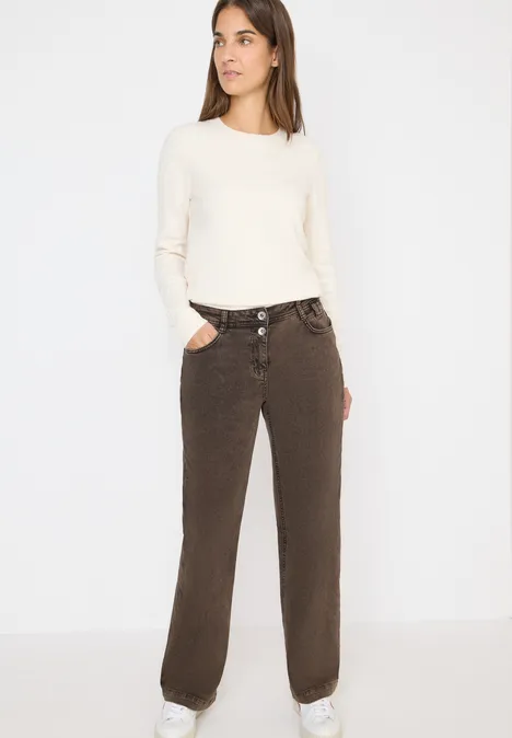 Wide Leg Jeans chocolate mousse