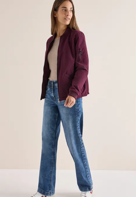Wide Leg Jeans mid blue used wash