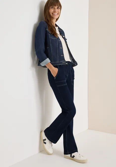 Rinsed Bootcut Jeans rinsed wash