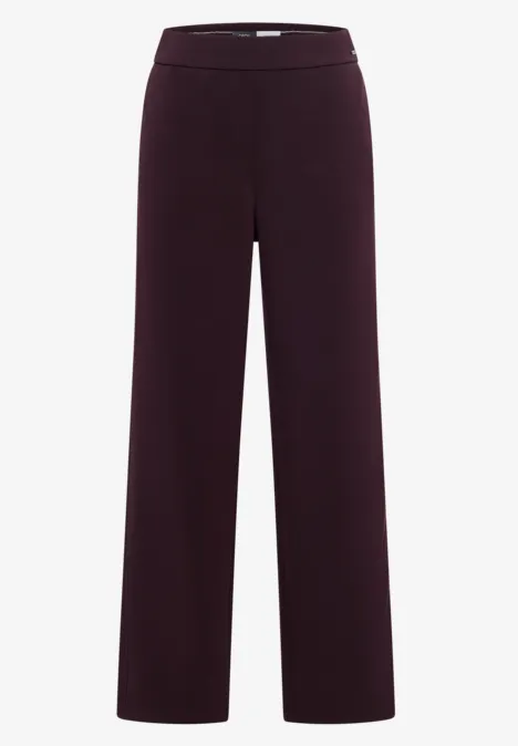 Softe Hose mit Gallostreifen eggplant red
