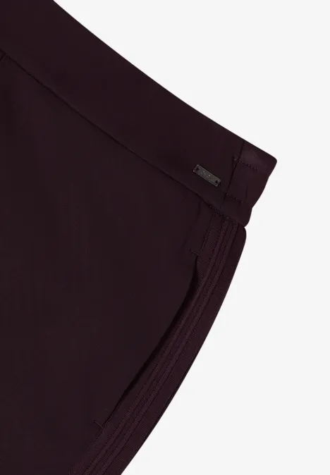 Zachte broek met Gallo strepen eggplant red