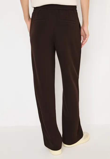 Zachte broek met Gallo strepen tartufo brown