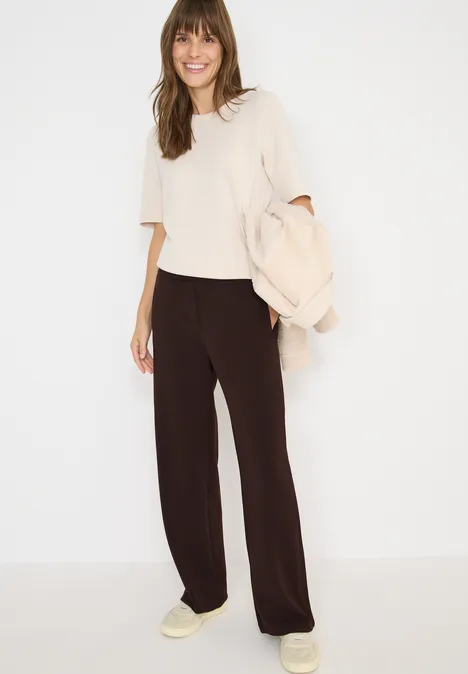 Zachte broek met Gallo strepen tartufo brown