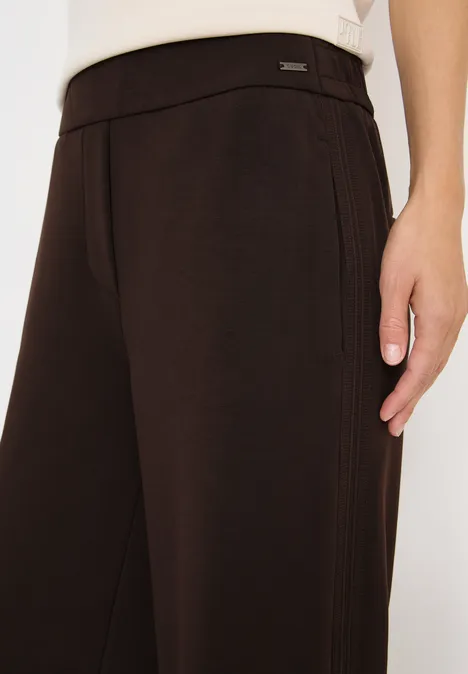 Zachte broek met Gallo strepen tartufo brown