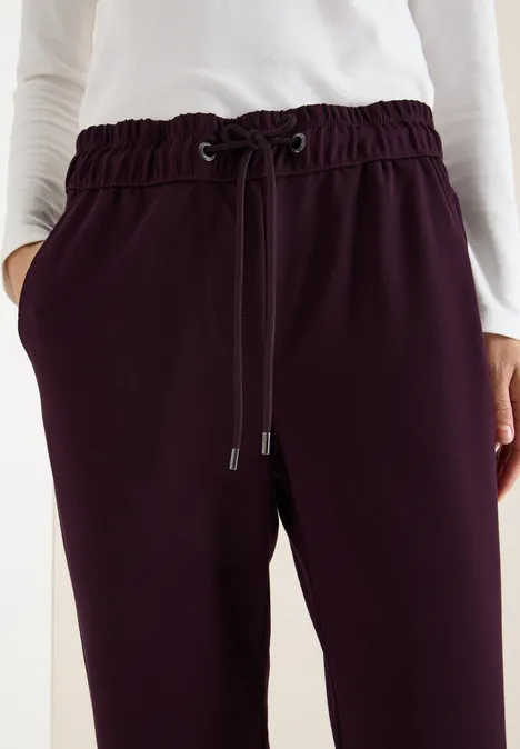 Hose mit Glitzer-Tape eggplant red Hose mit Glitzer-Tape eggplant red