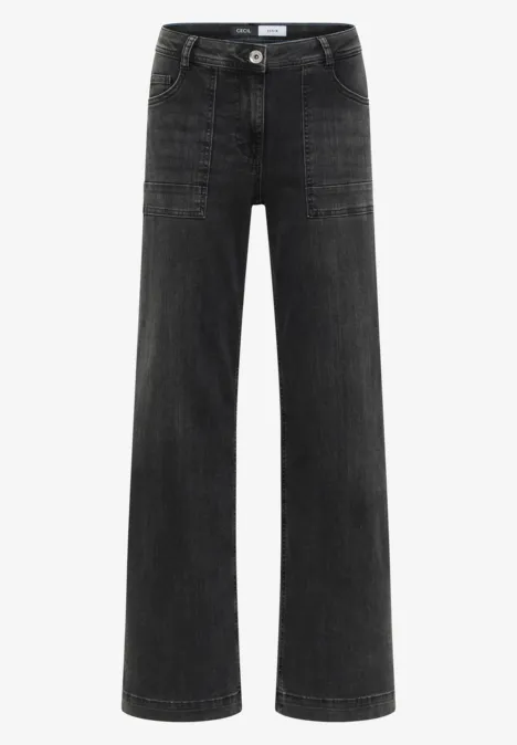 Wide Legs Jeans dark grey washed Wide Legs Jeans dark grey washed