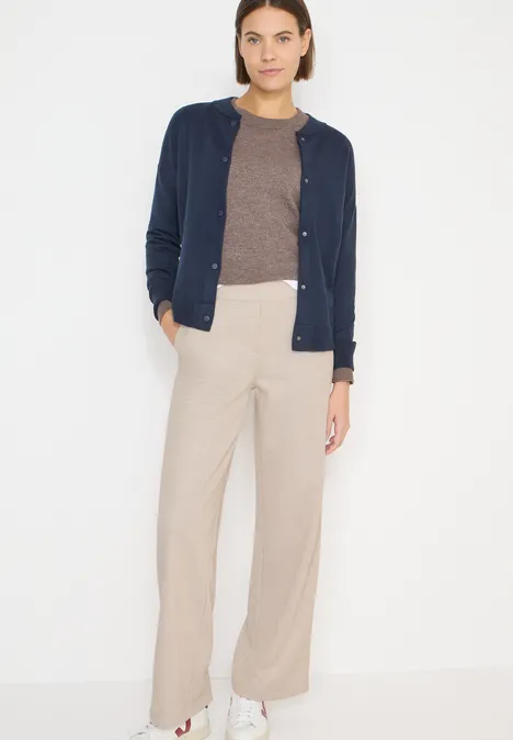 Wide Leg Hose desert beige melange Wide Leg Hose desert beige melange