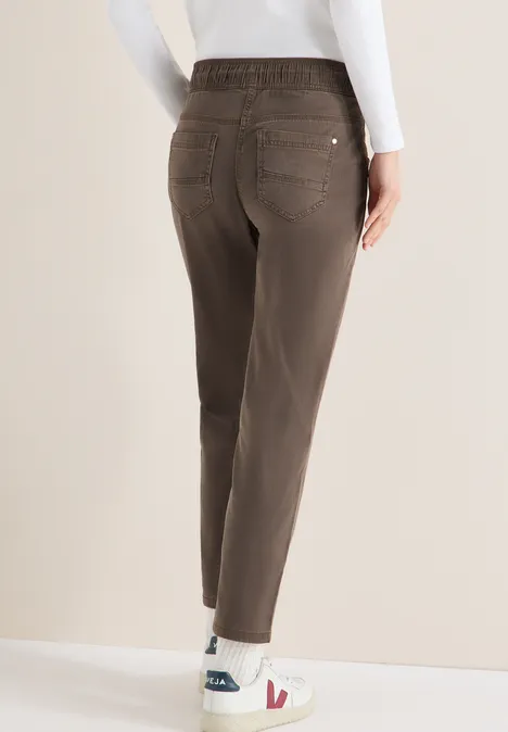 Washed-Look Hose coffee taupe