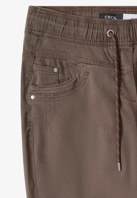 Washed-Look Hose coffee taupe