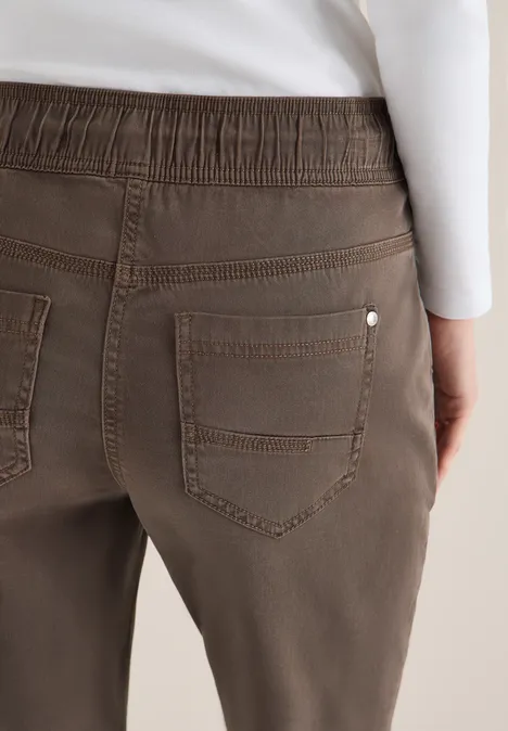 Washed-Look Hose coffee taupe