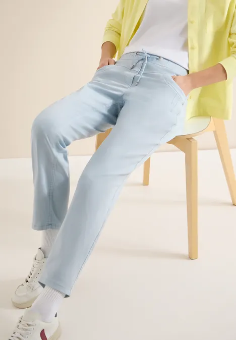 Washed-Look Hose diamond blue