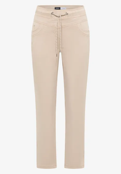 Washed-Look Hose grain beige