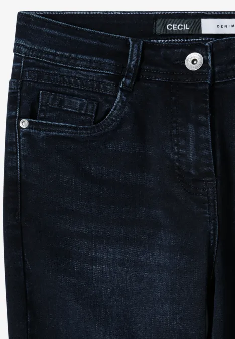 Jeans casual fit dark blue black washed