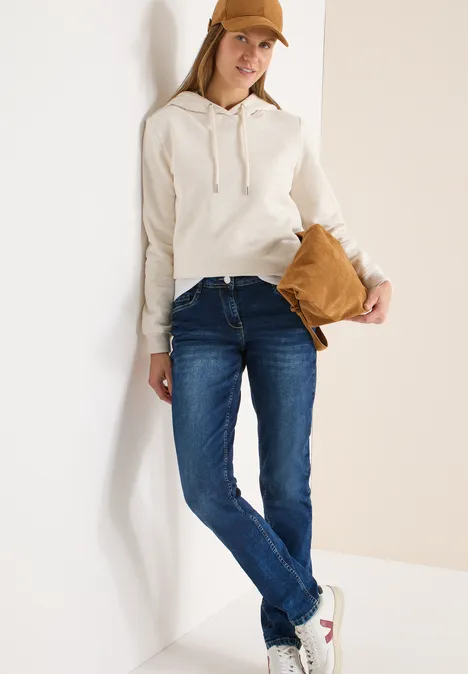 Slim Leg Jeans mid blue wash