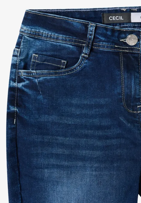 Slim Leg Jeans mid blue wash