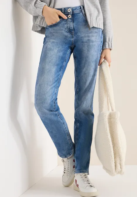 Straight Leg Jeans light blue washed