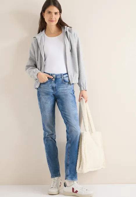 Straight Leg Jeans light blue washed