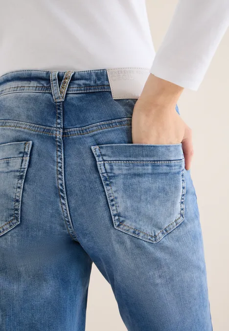 Straight Leg Jeans light blue washed