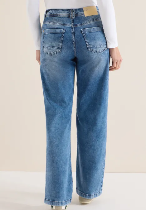 Wide Leg Jeans fresh blue random wash